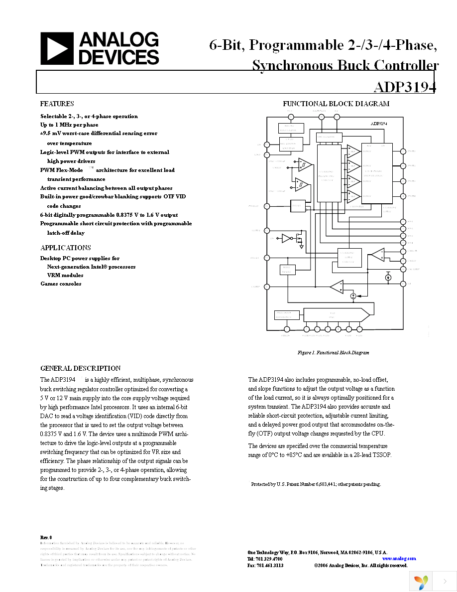 ADP3194JRUZ-RL Page 1