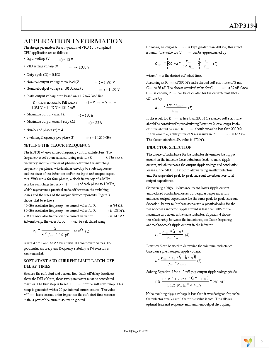 ADP3194JRUZ-RL Page 13