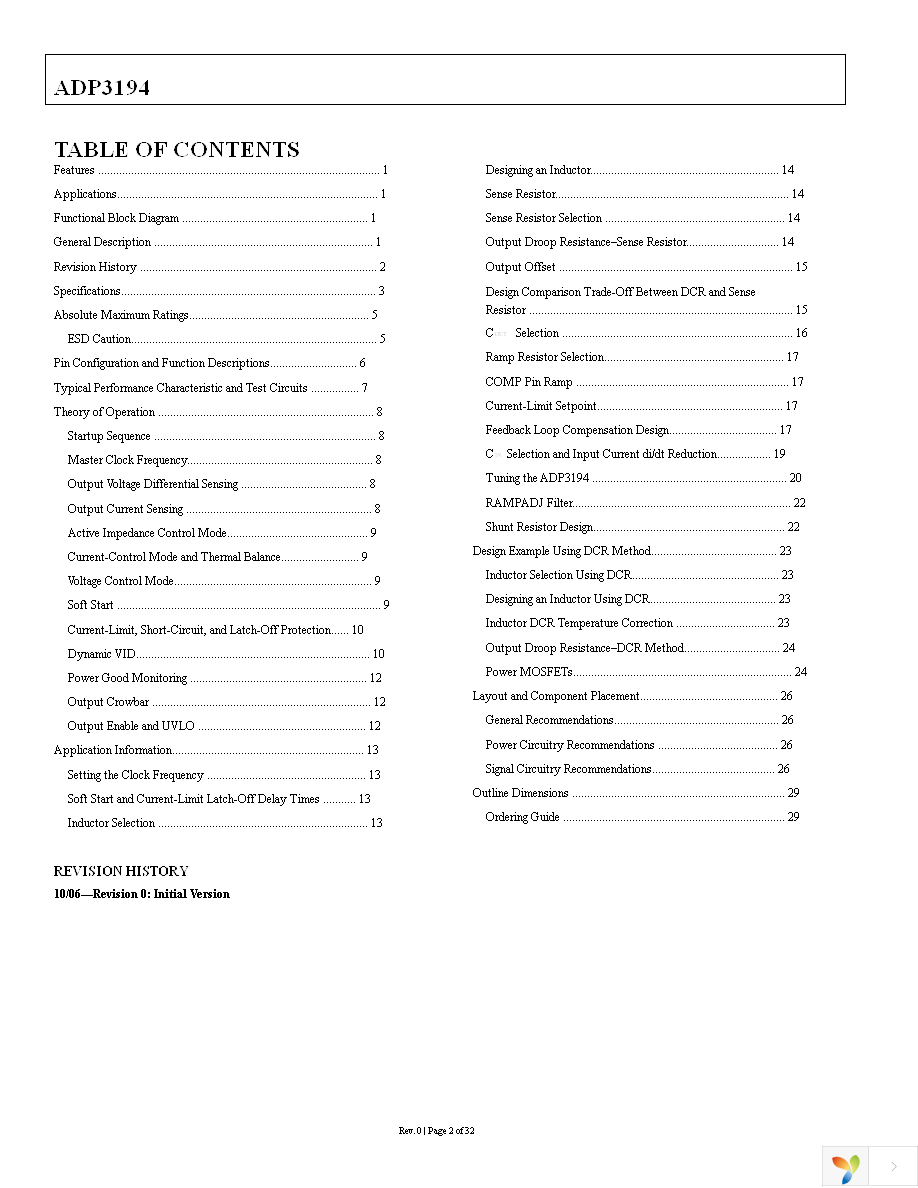 ADP3194JRUZ-RL Page 2