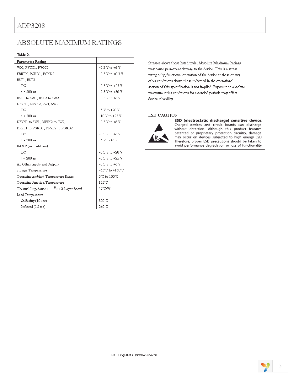 ADP3208JCPZ-RL Page 8