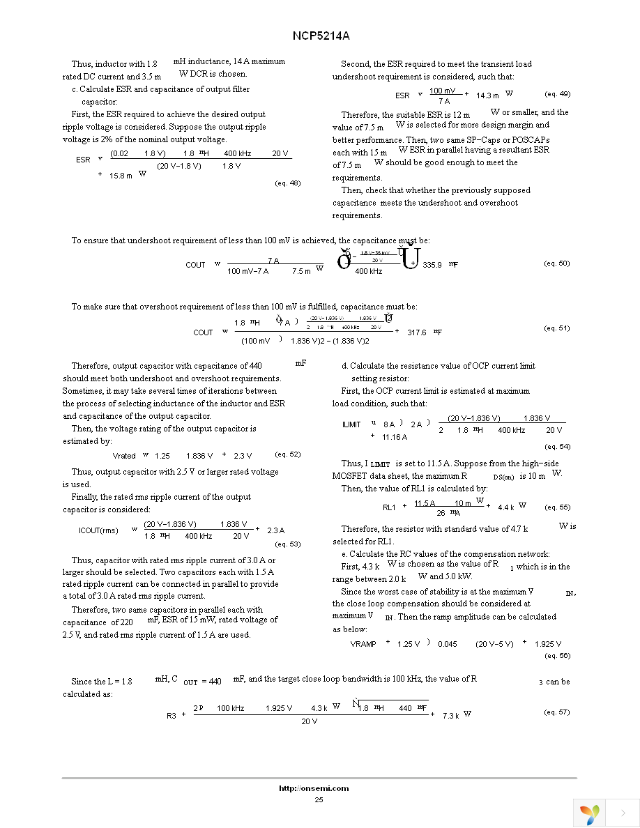 NCP5214AMNR2G Page 25