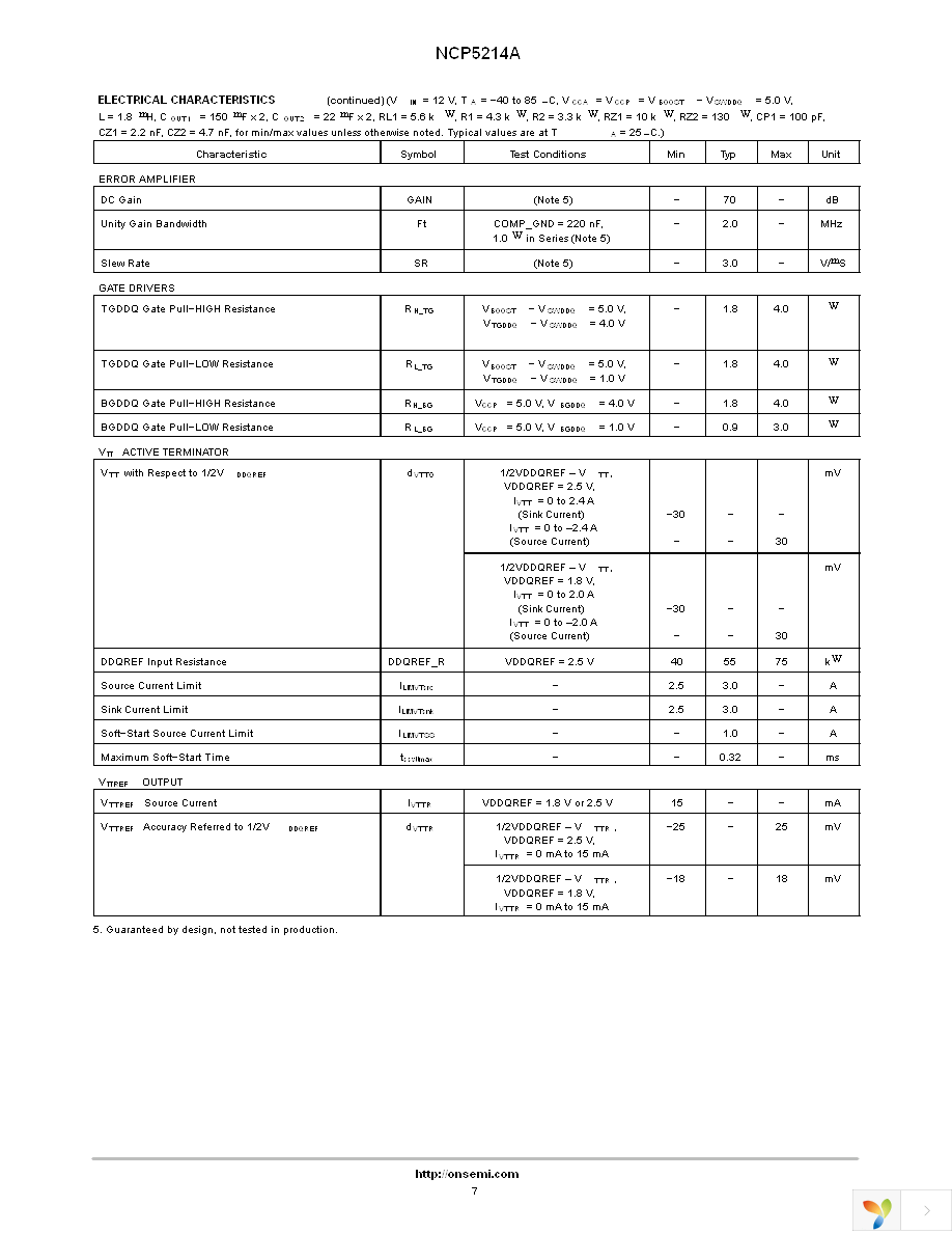 NCP5214AMNR2G Page 7