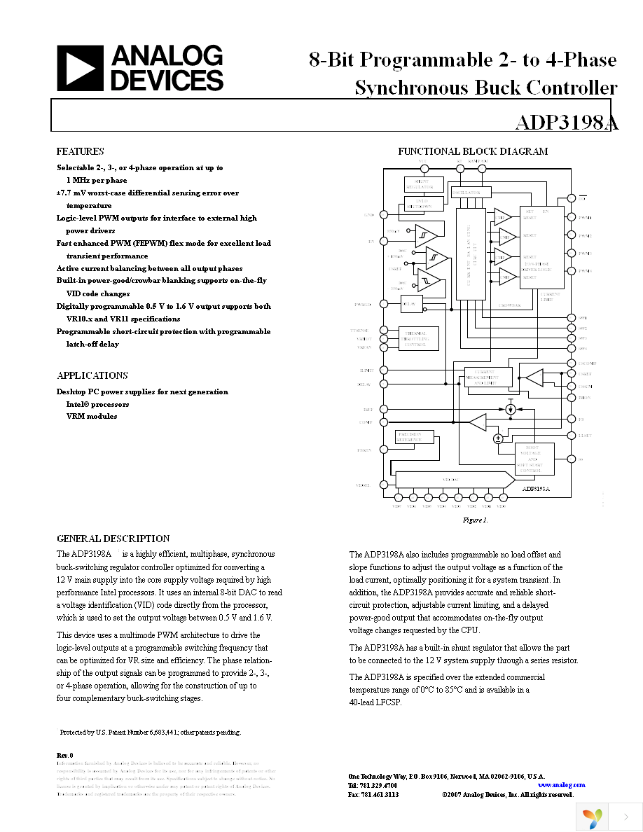 ADP3198AJCPZ-RL Page 1