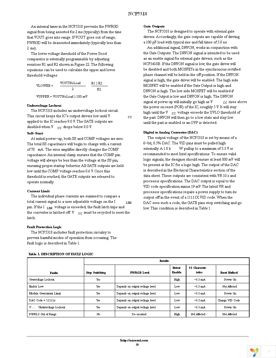 NCP5318FTR2 Page 20