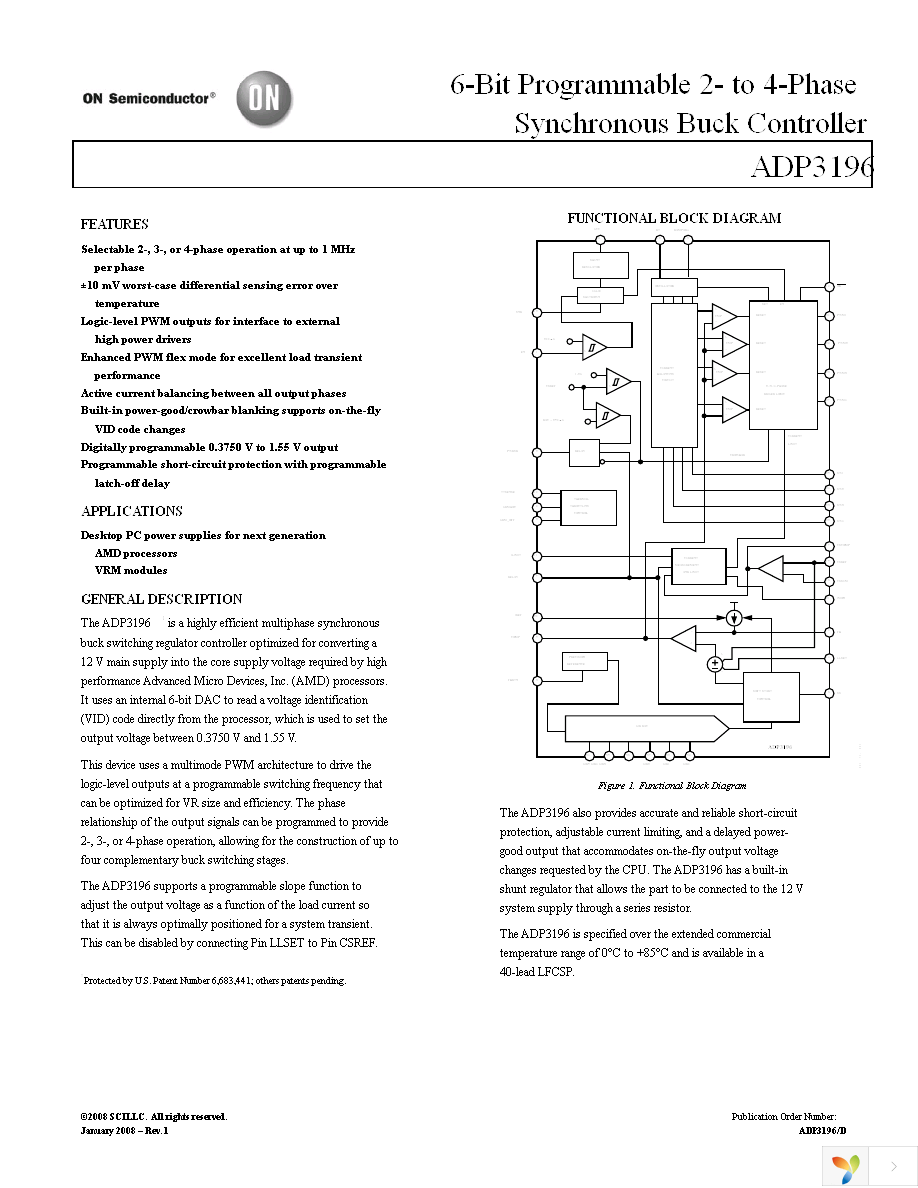 ADP3196JCPZ-RL Page 1