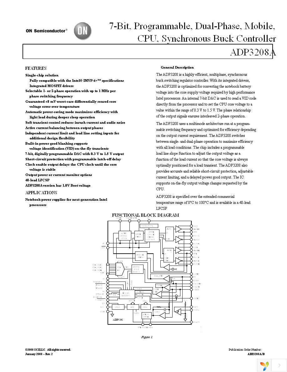 ADP3208AJCPZ-RL Page 1