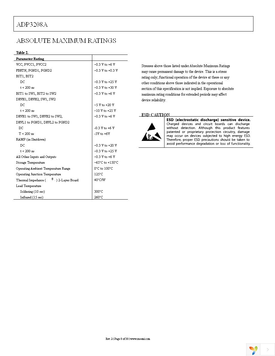 ADP3208AJCPZ-RL Page 8