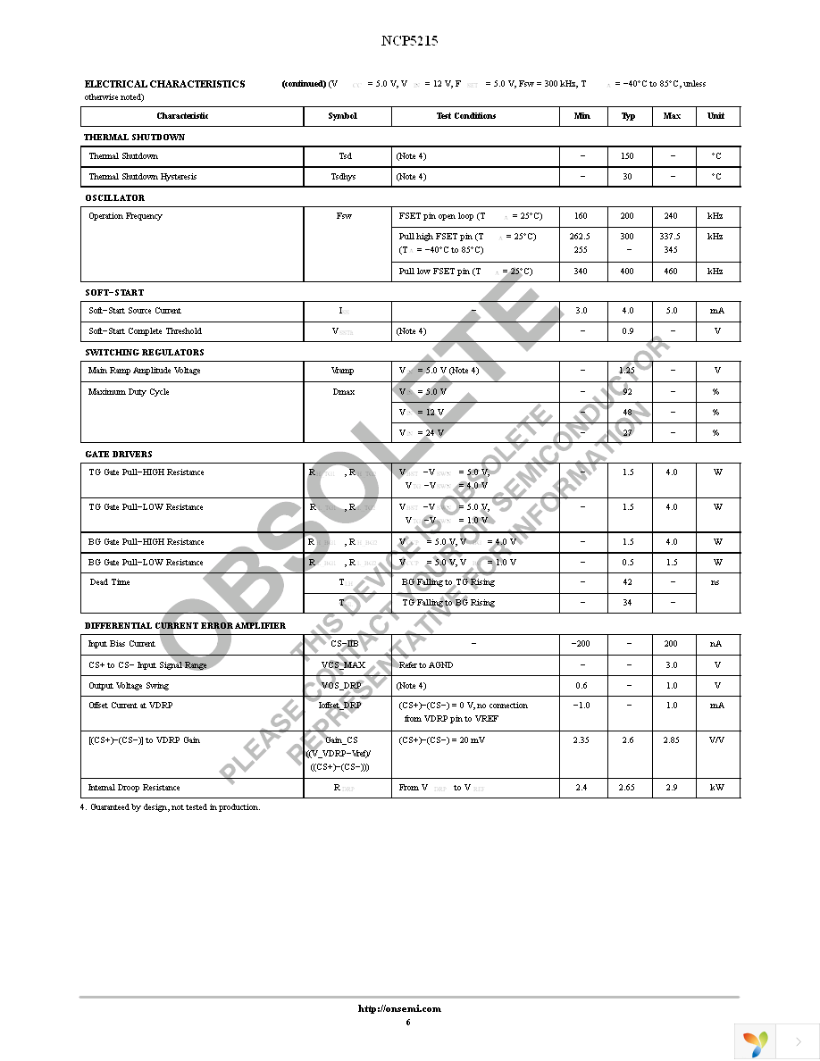 NCP5215MNR2G Page 6