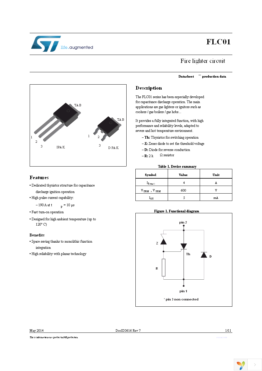 FLC01-200B-TR Page 1