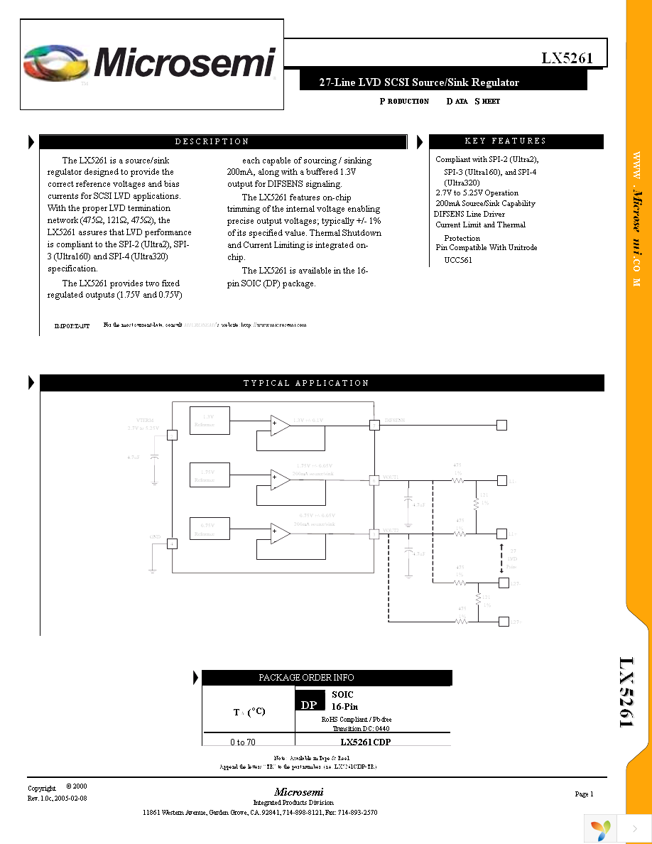 LX5261CDP Page 1