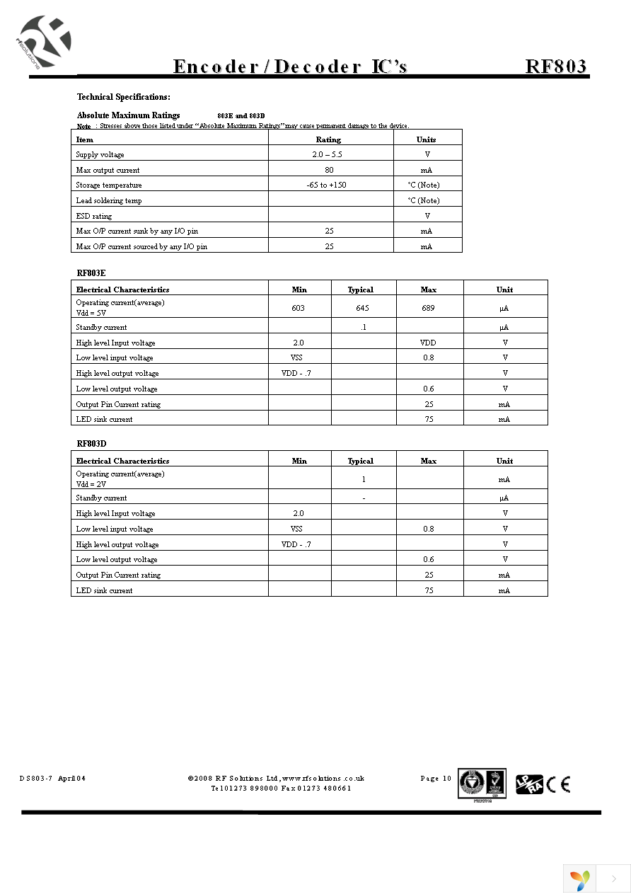 RF803E Page 10