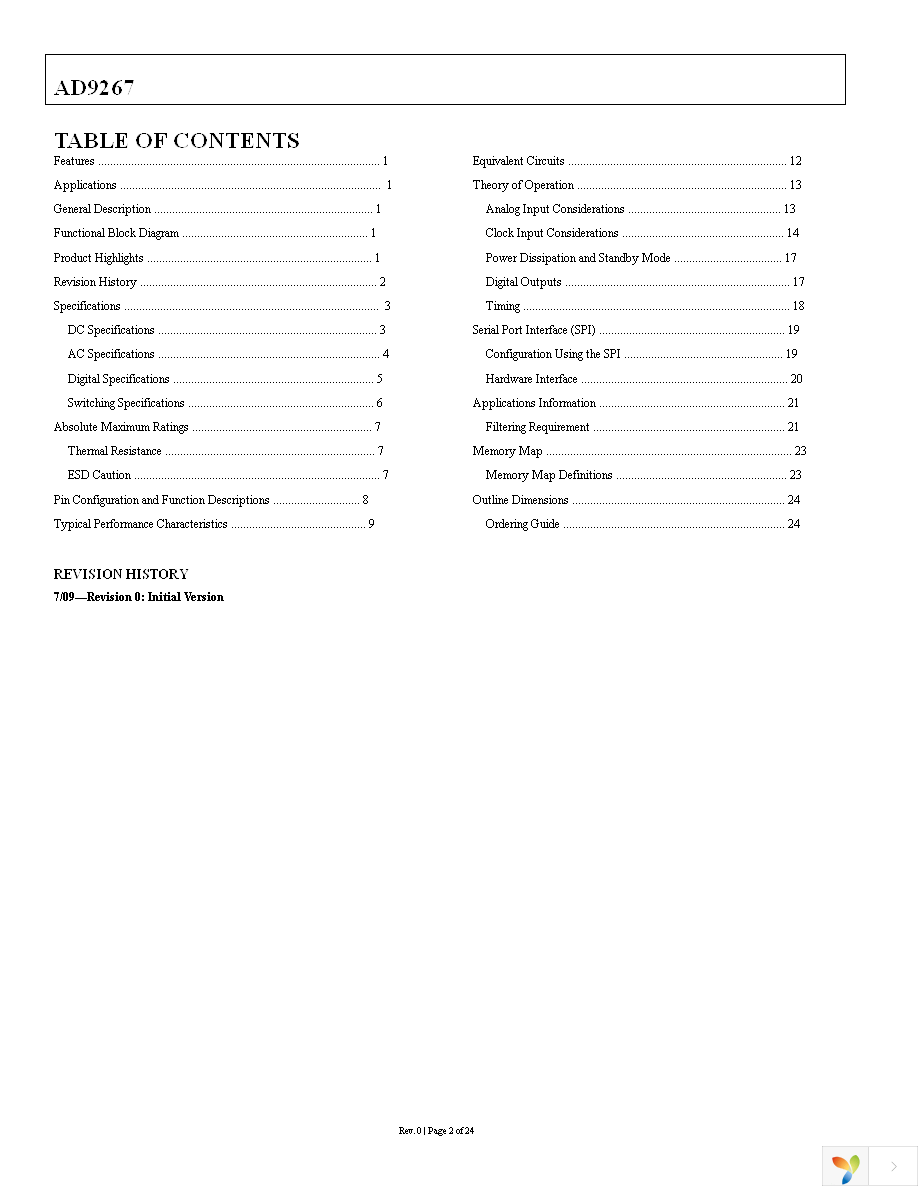 AD9267BCPZ Page 2