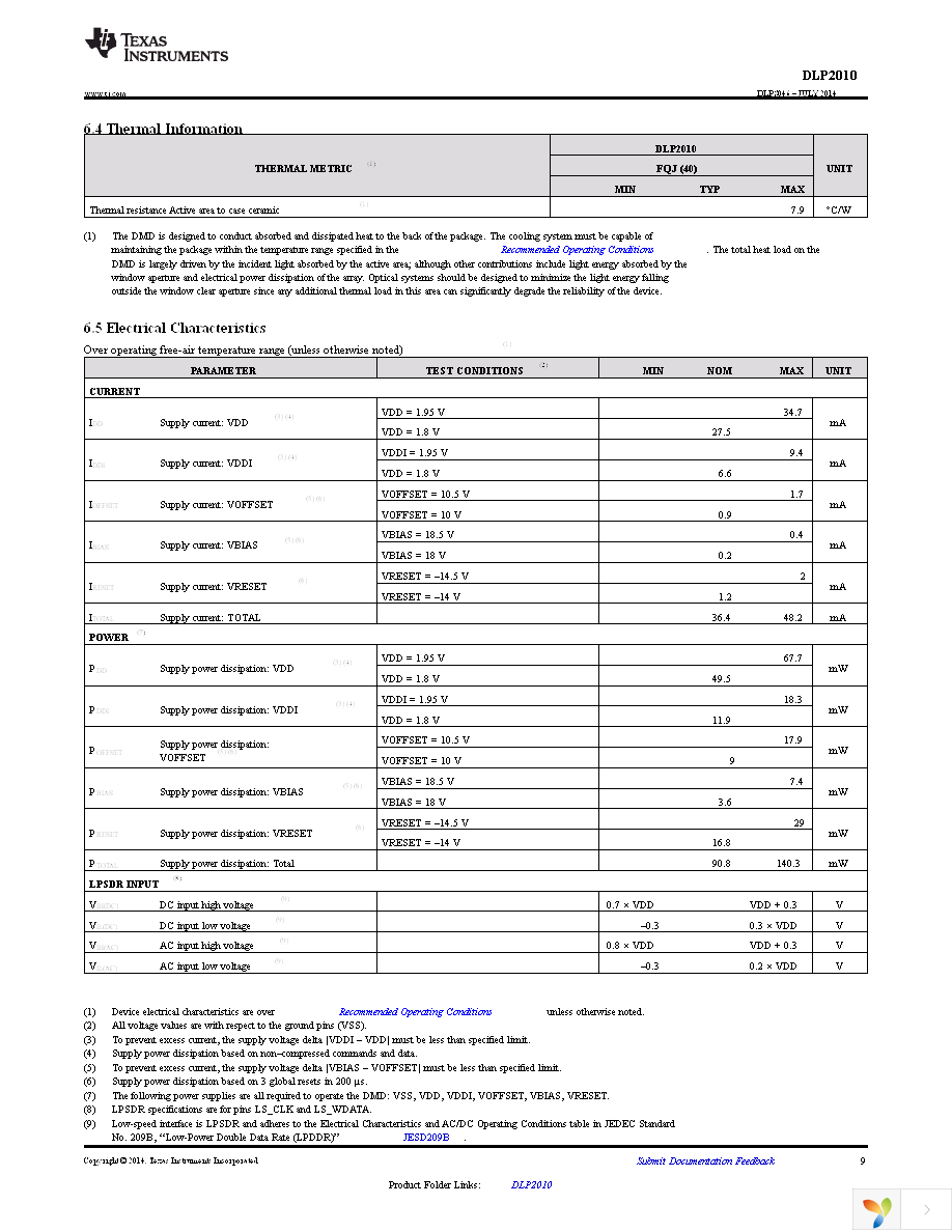 DLP2010FQJ Page 9