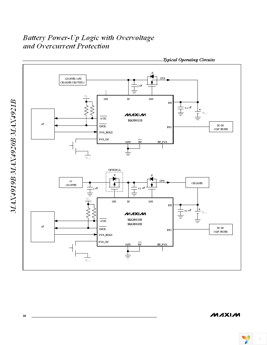 MAX4921BETD+T Page 18