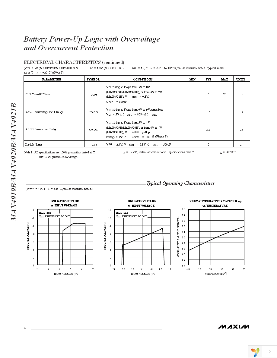 MAX4921BETD+T Page 4