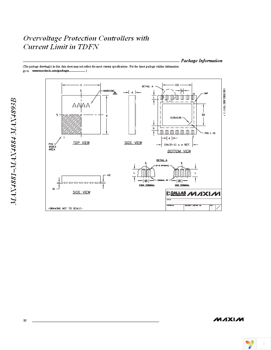 MAX4893BETB+T Page 12