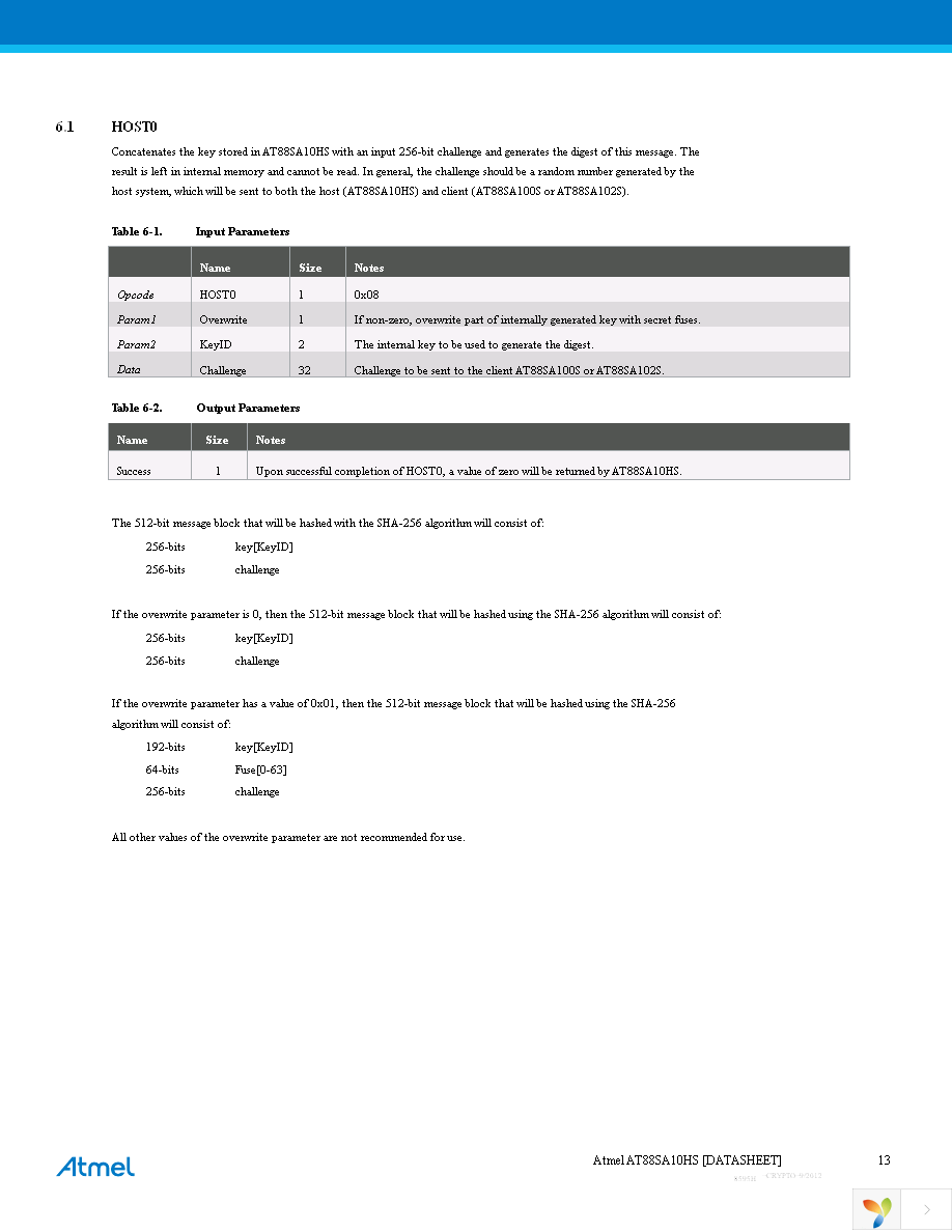 AT88SA10HS-TH-T Page 13