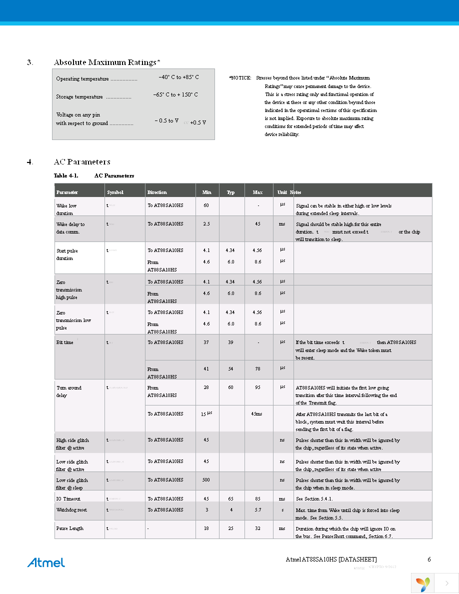 AT88SA10HS-TH-T Page 6