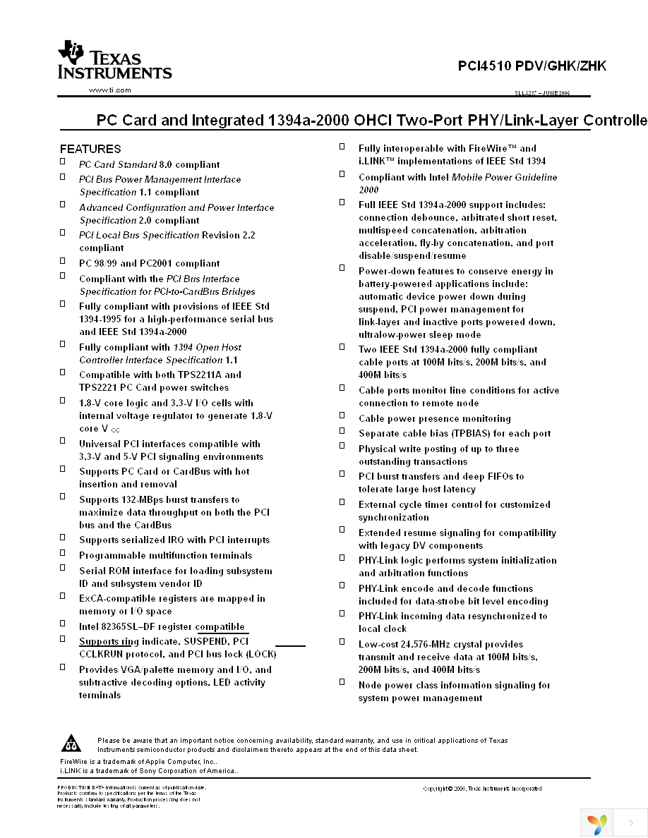 PCI4510GHK Page 1