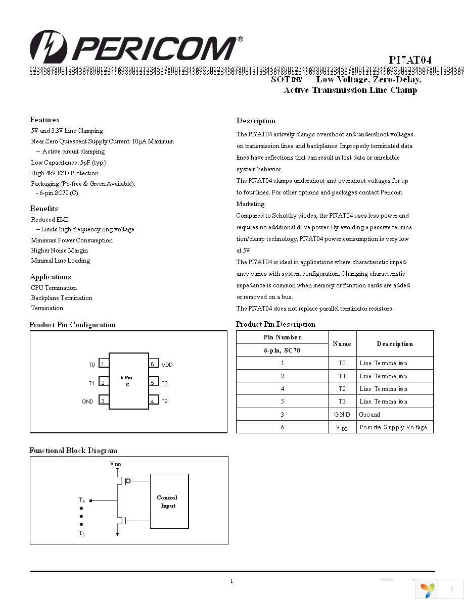 PI7AT04CEX Page 1