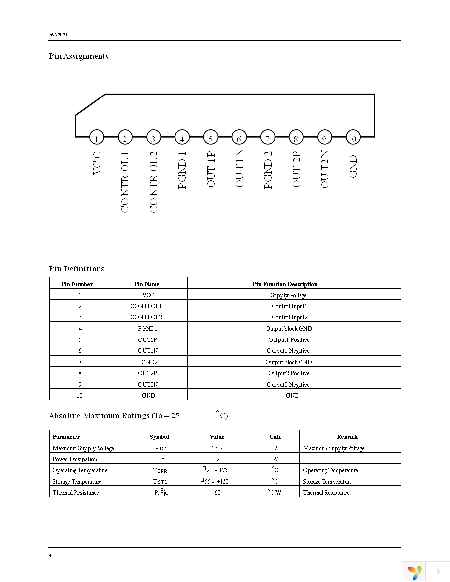 FAN7071TS Page 2