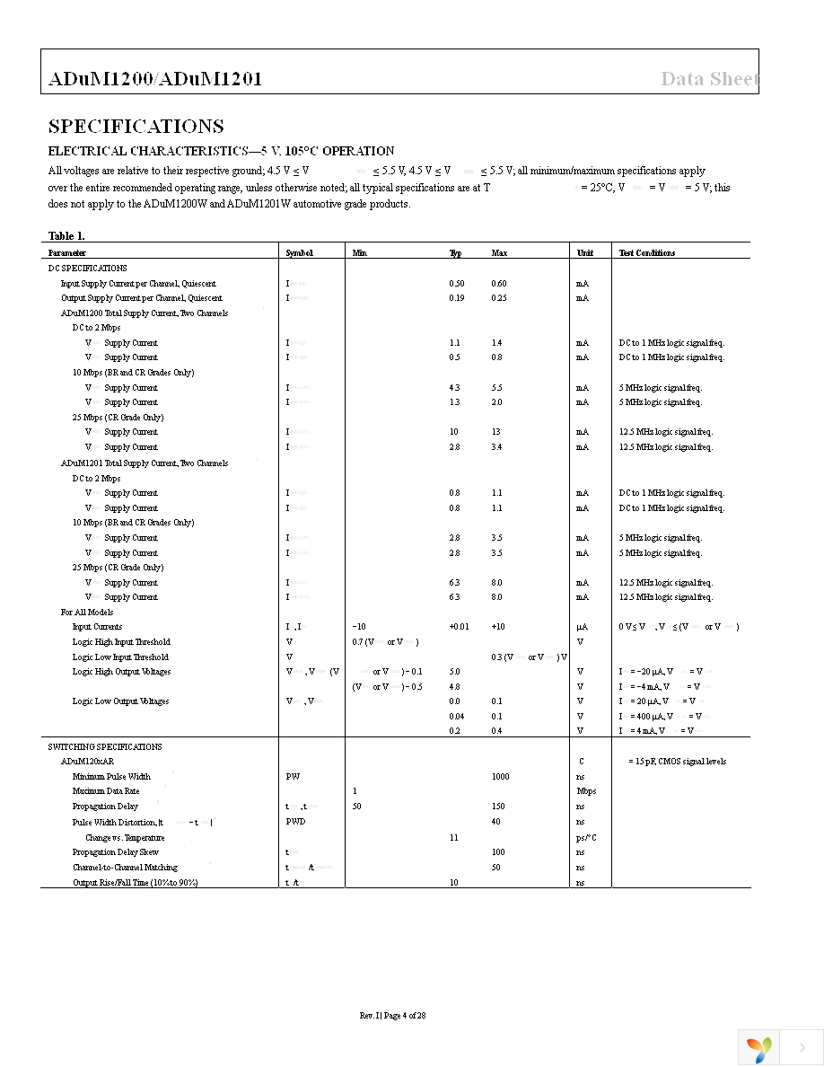 ADUM1200BRZ-RL7 Page 4