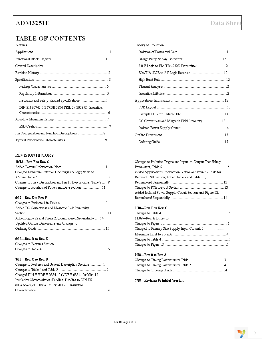 ADM3251EARWZ-REEL Page 2