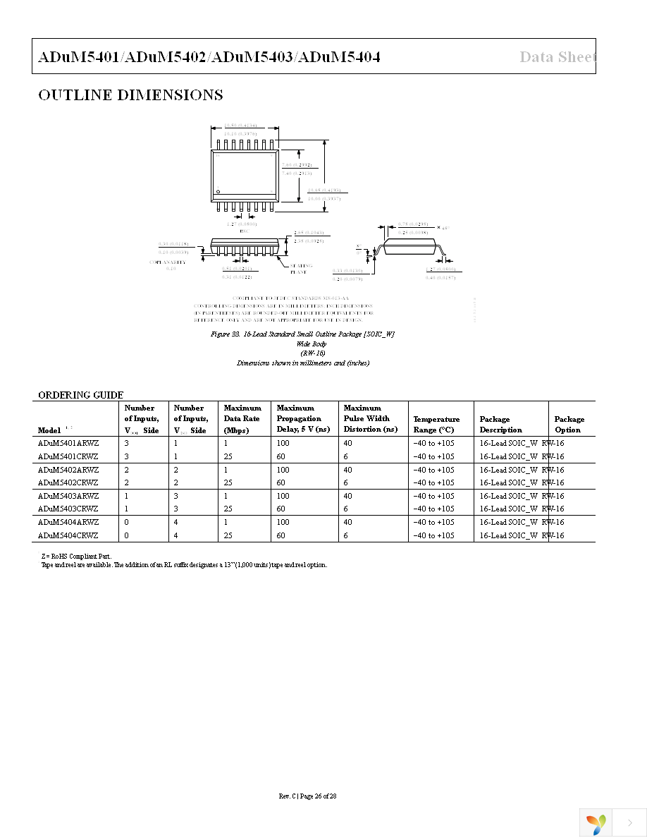 ADUM5402ARWZ-RL Page 26