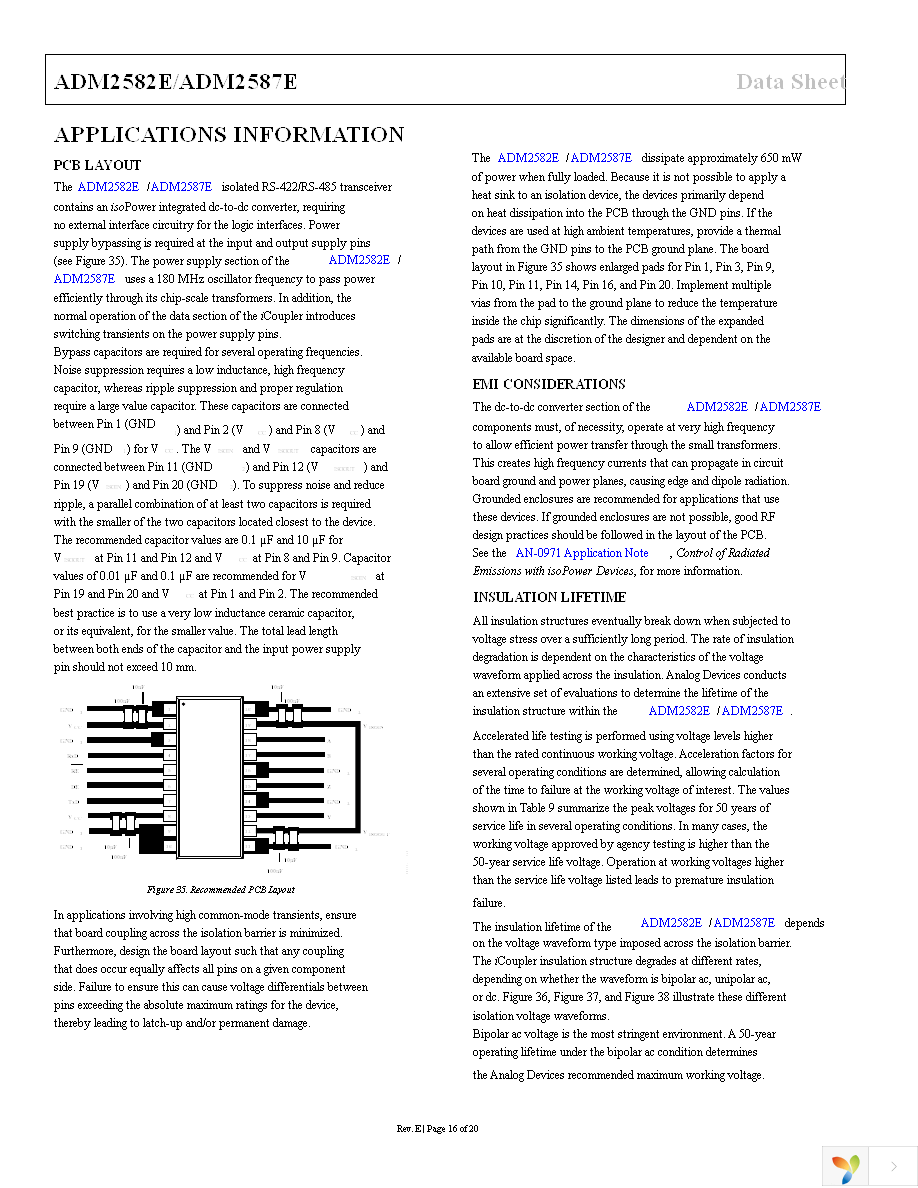 ADM2587EBRWZ-REEL7 Page 16