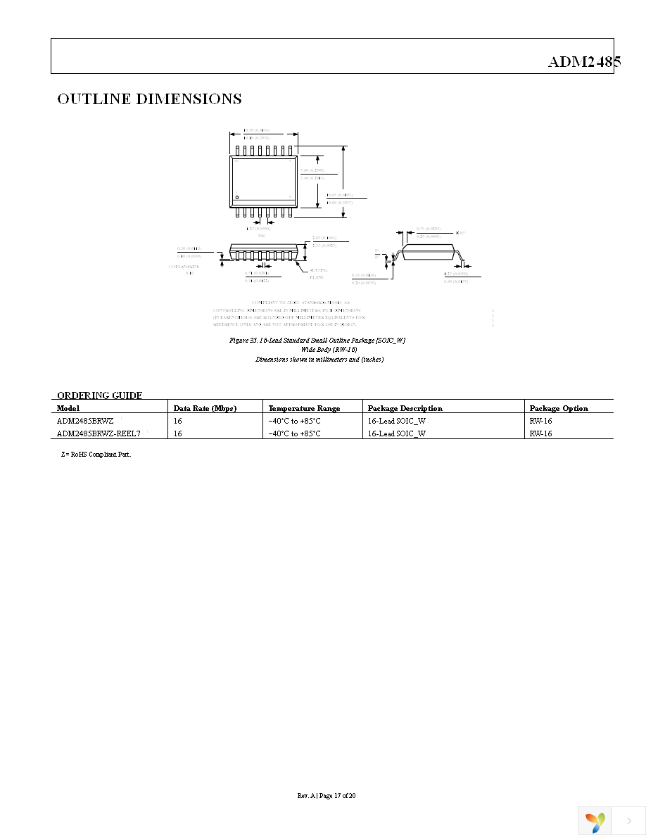 ADM2485BRWZ-REEL7 Page 17