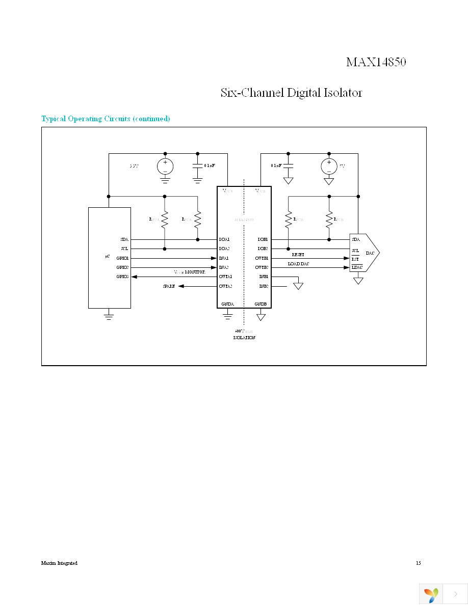 MAX14850ASE+ Page 15