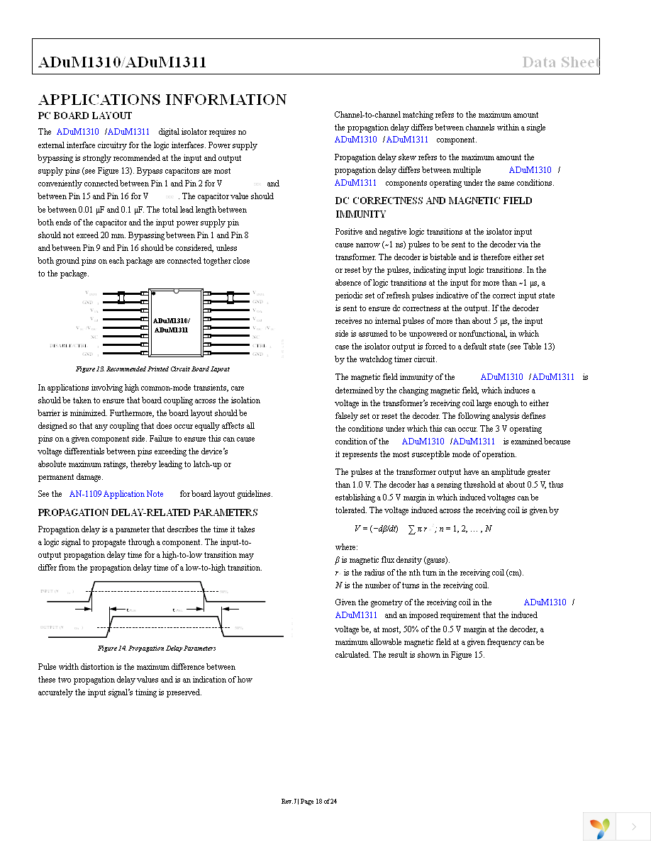 ADUM1310ARWZ Page 18