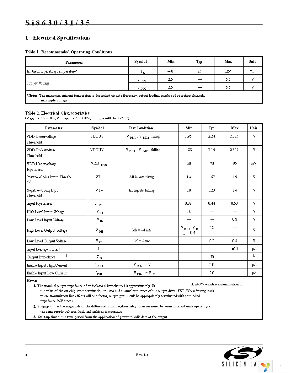 SI8631BB-B-IS Page 4