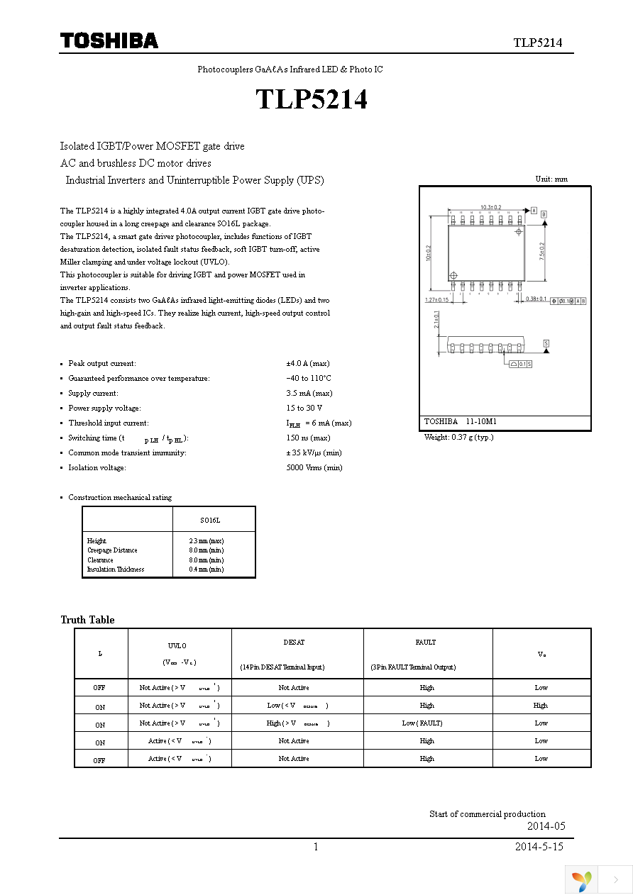 TLP5214(TP,E Page 1