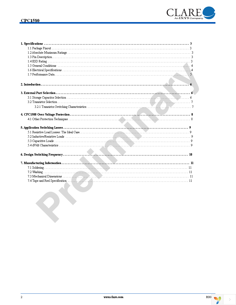 CPC1580PTR Page 2