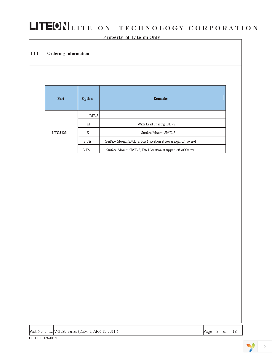 LTV-3120S-TA1 Page 2