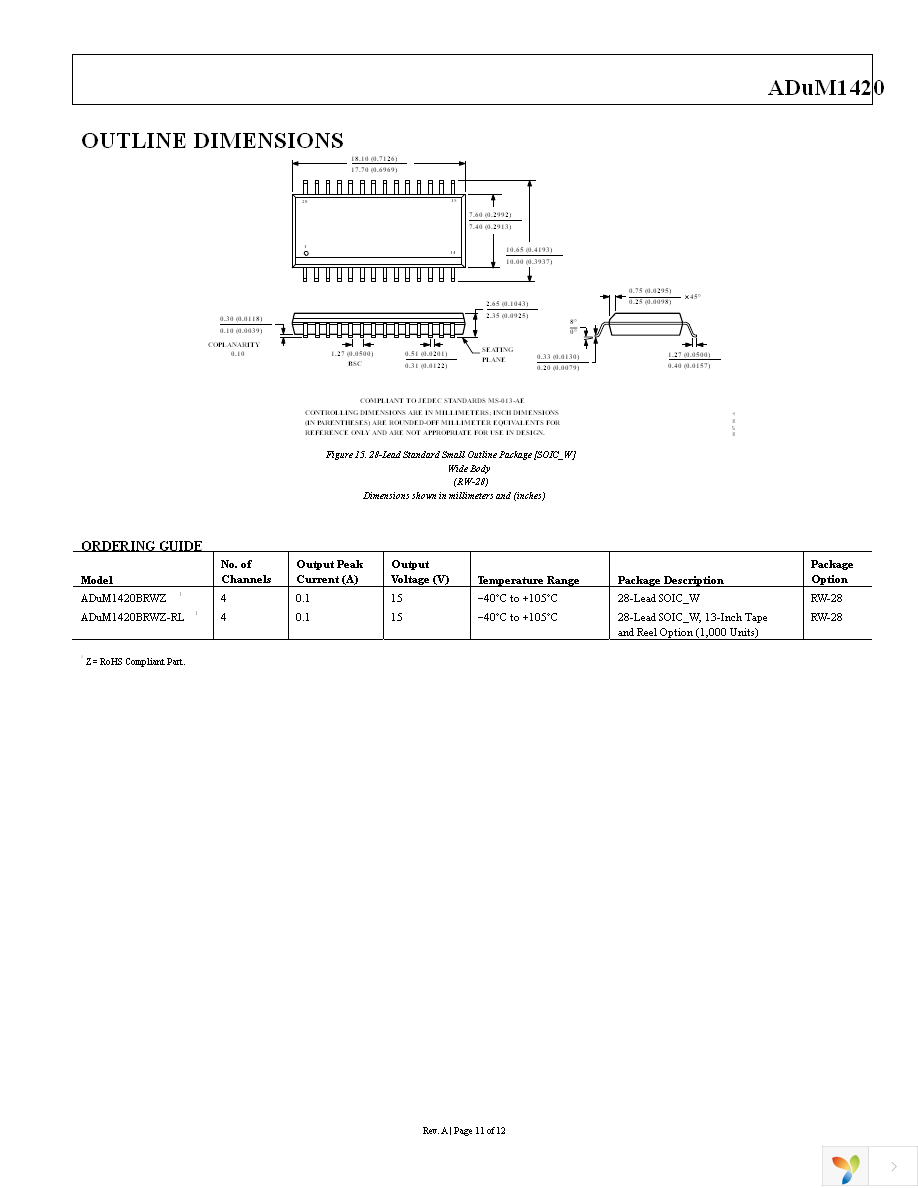 ADUM1420BRWZ Page 11