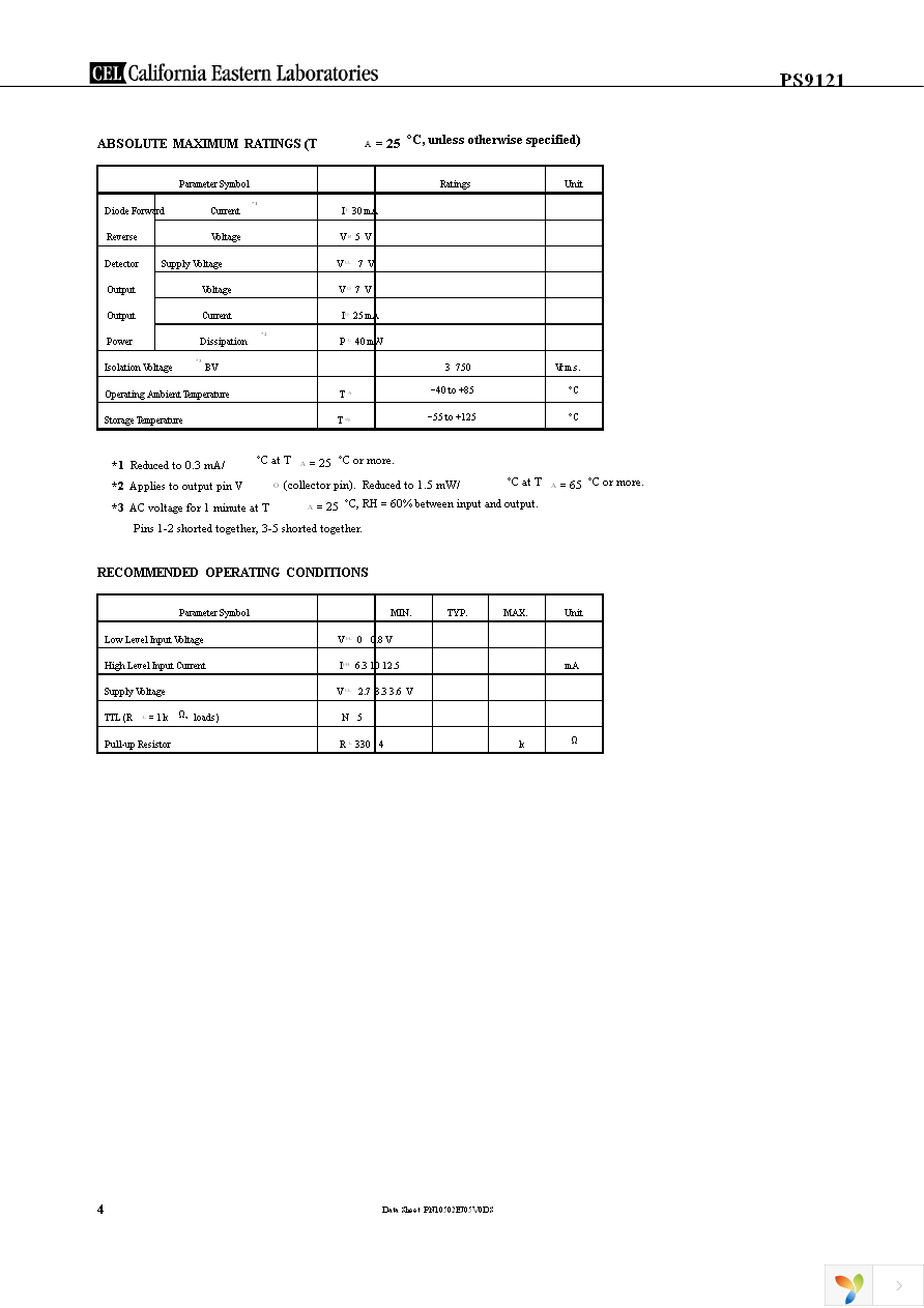 PS9121-F3-AX Page 4