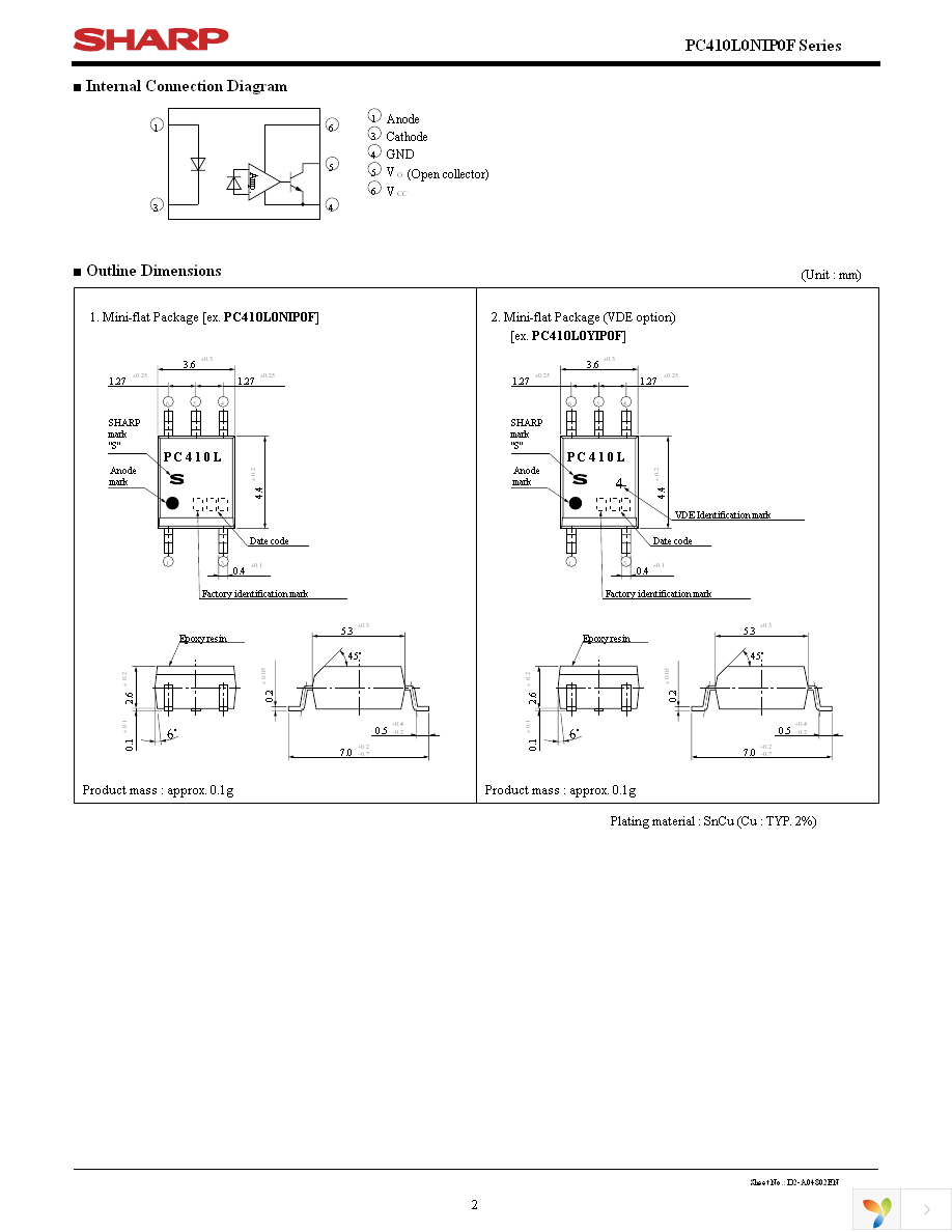 PC410L0YIP0F Page 2