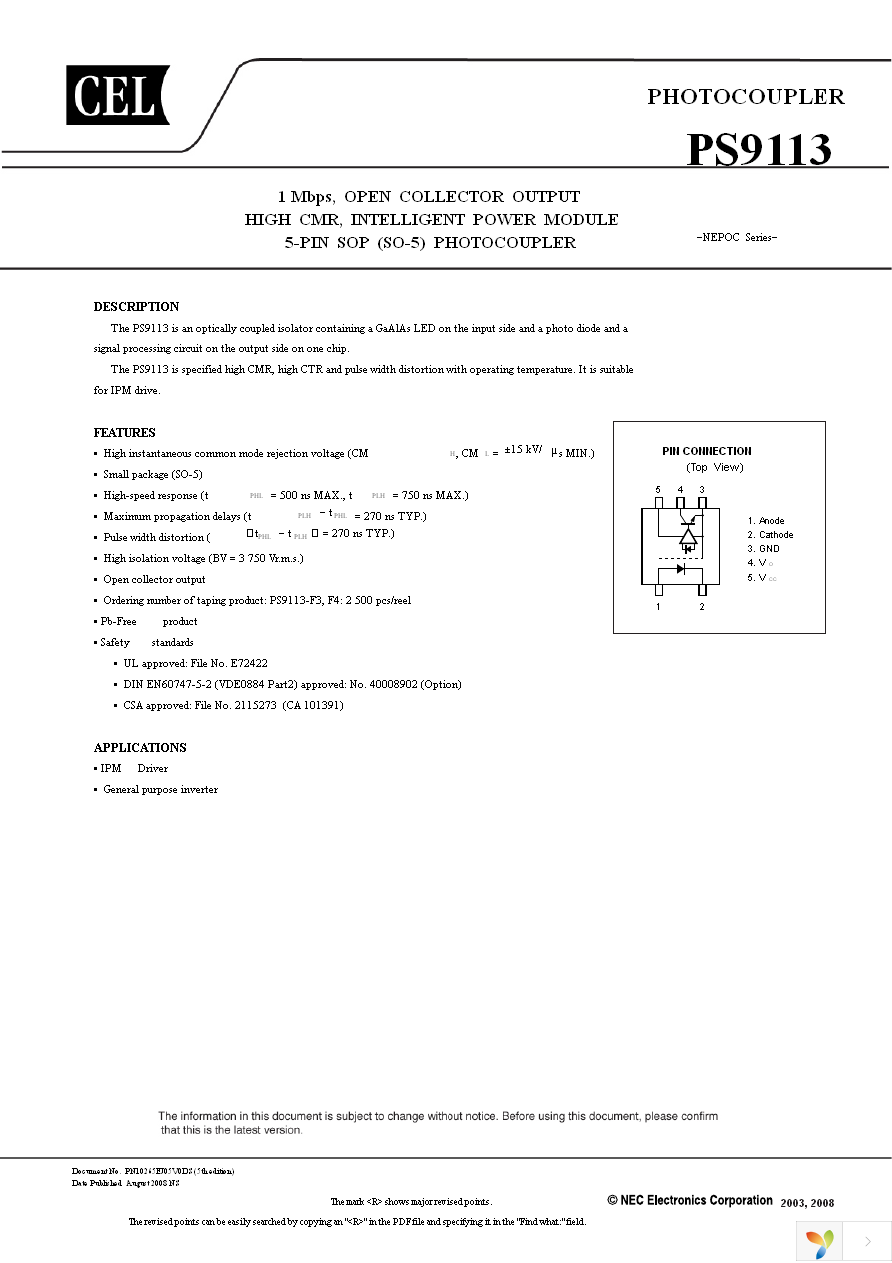 PS9113-F3-AX Page 1
