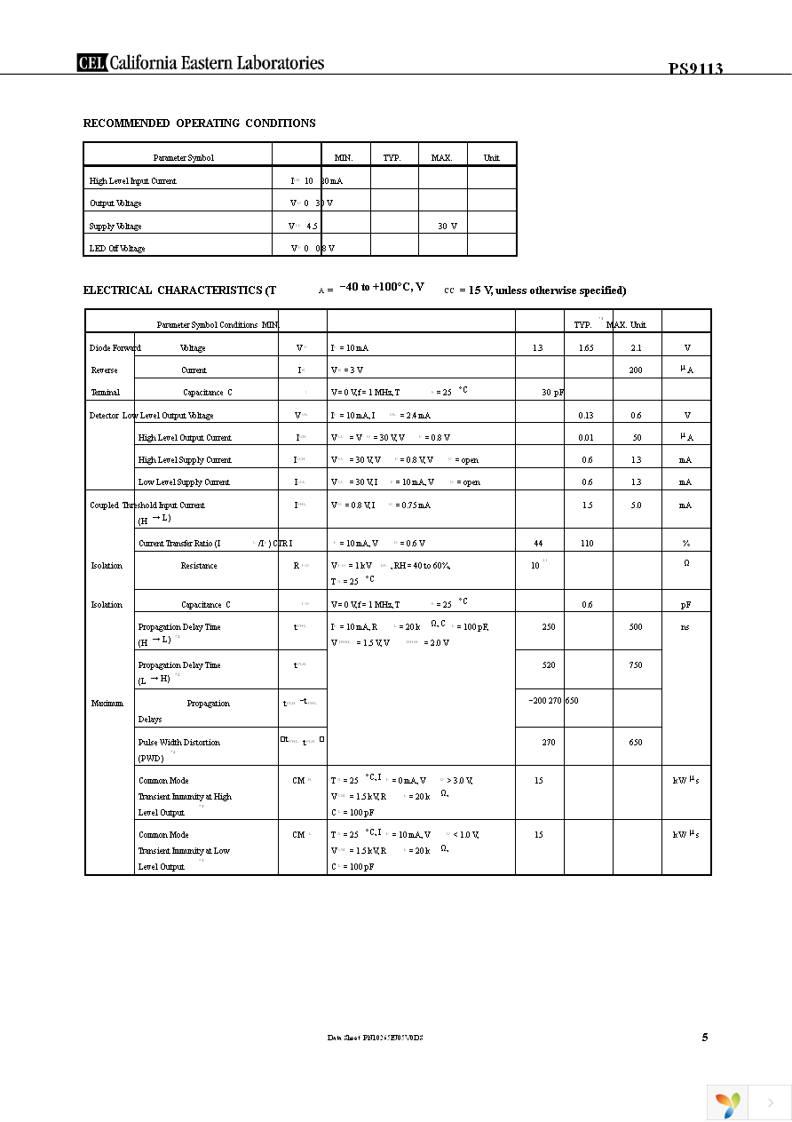 PS9113-F3-AX Page 5