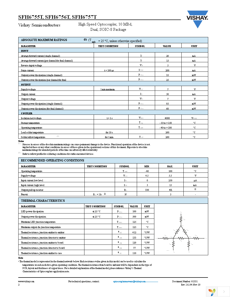 SFH6755T Page 2