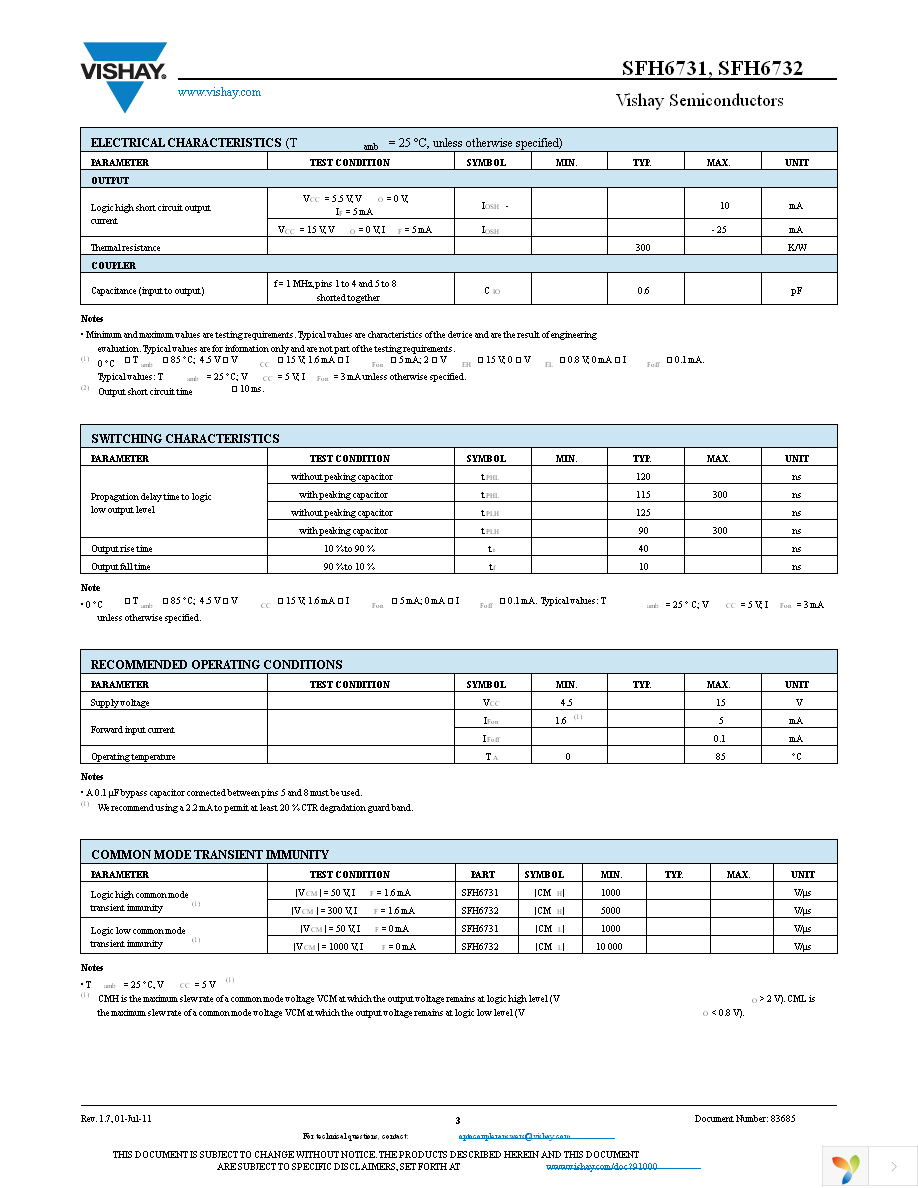 SFH6731 Page 3