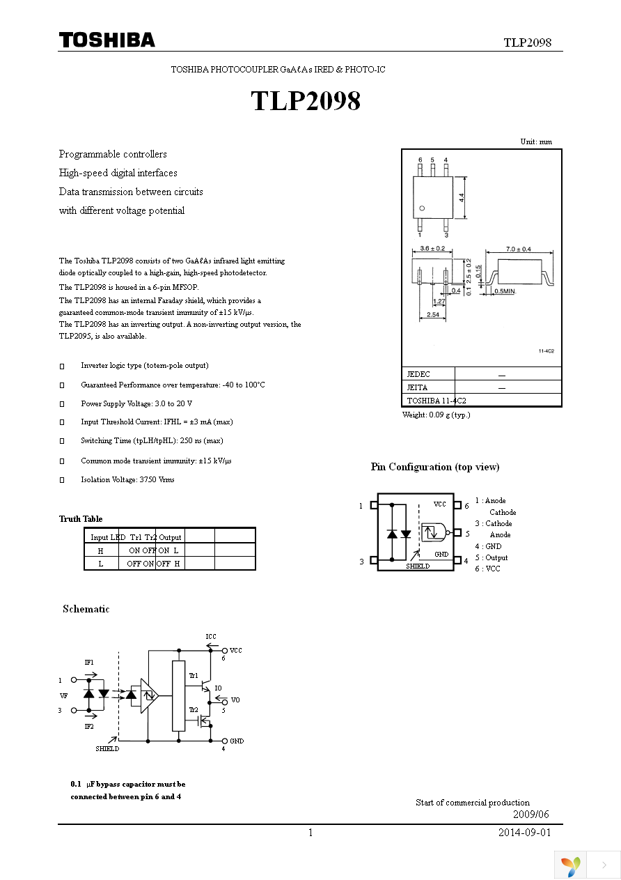 TLP2098(F) Page 1