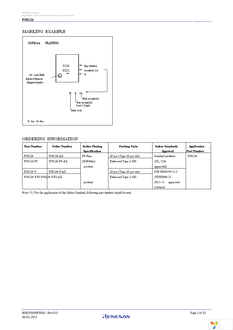 PS9124-V-F3-AX Page 3