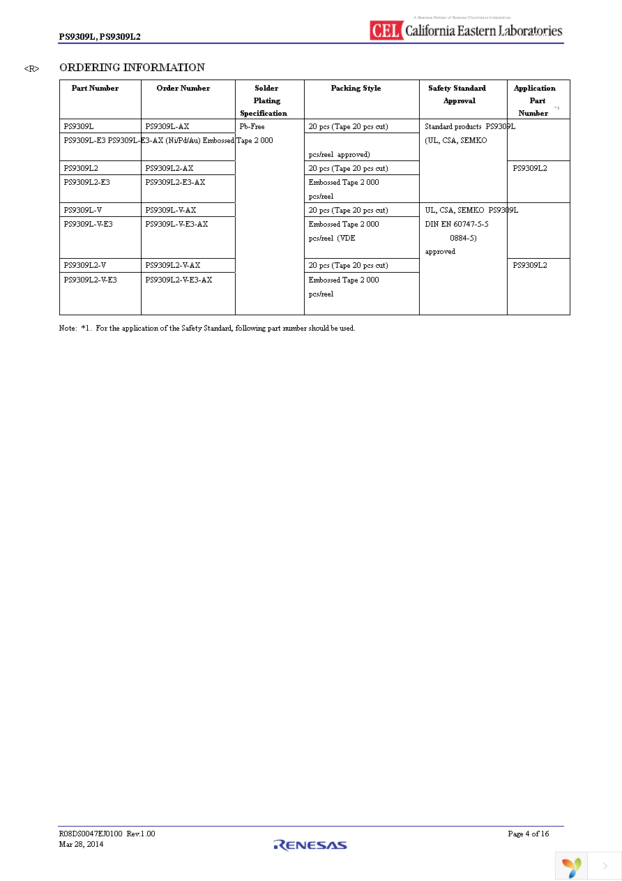 PS9309L2-V-E3-AX Page 4