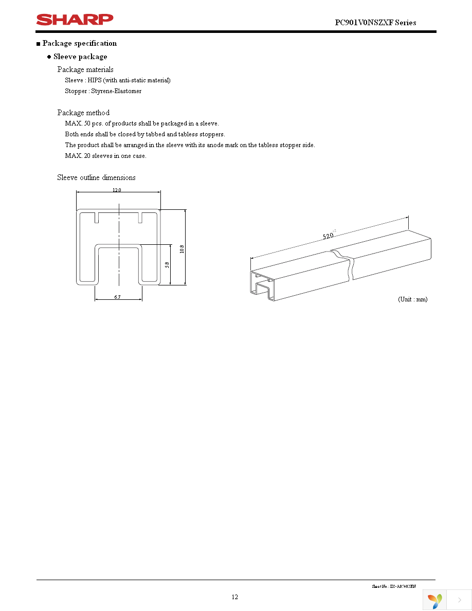 PC901V0NSZXF Page 12