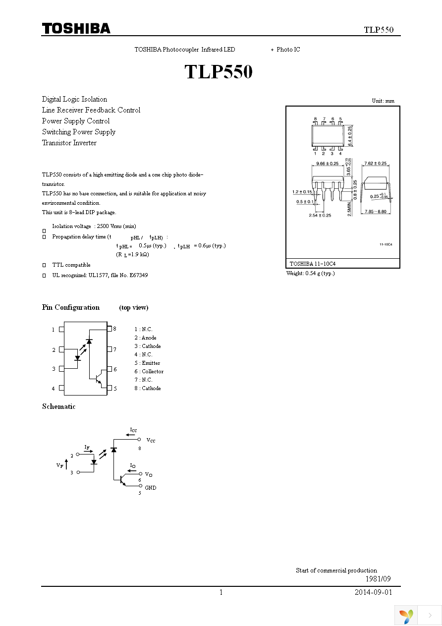 TLP550(F) Page 1