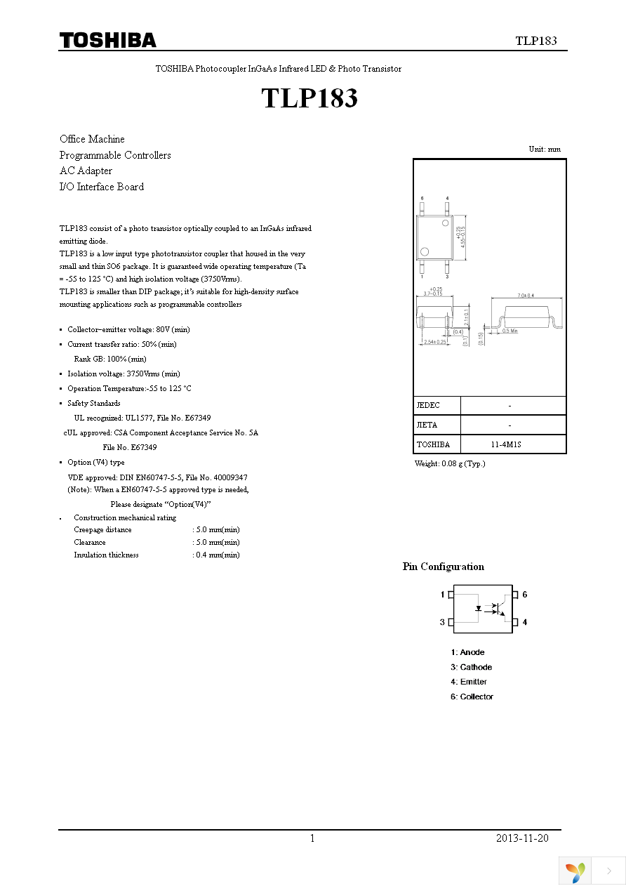 TLP183(TPL,E Page 1