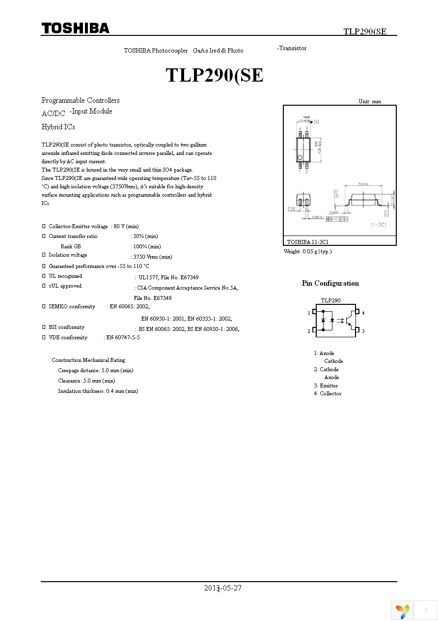 TLP290(GB-TP,SE Page 1